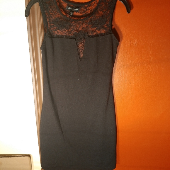 Fitted Black Dress - Picture 1 of 1